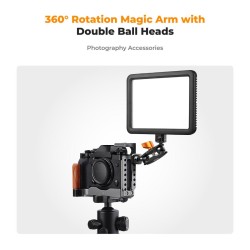 thumbnail Magic Arm 1/4 Screw Dual Ball Heads K&F concept MS-14 KF31.082 - 0