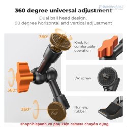 thumbnail Magic Arm 6in with super clamp K&F Concept KF31.130 - 1