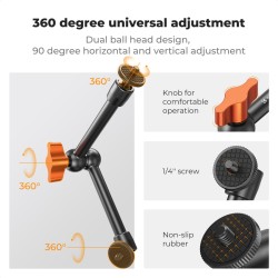 thumbnail Magic Arm 9.8in 25cm K&F Concept KF31.199 - 1