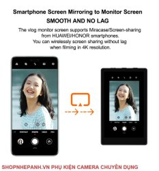 thumbnail Màn hình KingMa VL-PH01-H live Stream cast vlog selfie  for iphone for Android phone (support quay 4K với samsung huawei honor) - 7