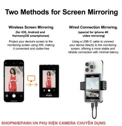 thumbnail Màn hình KingMa VL-PH05 MAX Vlog Selfie Monitor Screen for Smartphone - 11