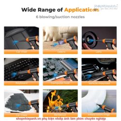 thumbnail Máy hút bụi và thổi bụi 2in1 K&F concept đa năng siêu mạnh (sku.2318) - 2