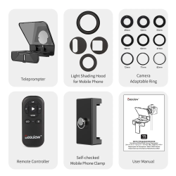 thumbnail Máy nhắc chữ teleprompter Bestview T5 Smartphone Tablet Camera DLSR - 2