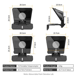 thumbnail Máy nhắc chữ teleprompter Bestview T5 Smartphone Tablet Camera DLSR - 1