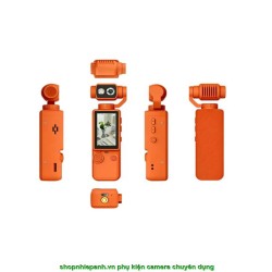 thumbnail Máy quay chống rung gimbal 360 4K Pocket OZCT Q8 cảm biến 1in / chống rung 3 trục / nhận diện gương mặt / cảm ứng 2in (Black) - 5