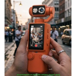 thumbnail Máy quay chống rung gimbal 360 4K Pocket OZCT Q8 cảm biến 1in / chống rung 3 trục / nhận diện gương mặt / cảm ứng 2in (Black) - 4