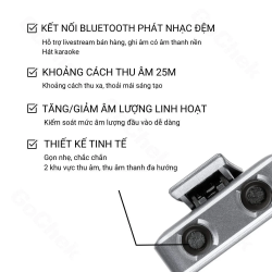thumbnail Mic thu âm không dây GoChek Ultra Plus D cho máy ảnh và điện thoại - Bộ 2 mic có hộp sạc - 2
