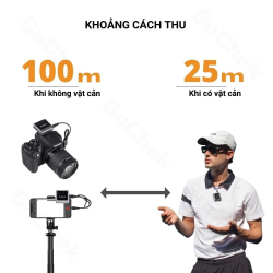 thumbnail Mic thu âm không dây GoChek Ultra Plus D cho máy ảnh và điện thoại - Bộ 2 mic có hộp sạc - 7