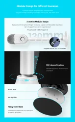 thumbnail Micro để bàn SIMORR Wave U1 USB Condenser Microphone (white) 3492 - 8