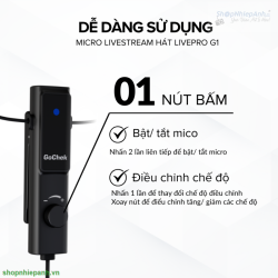 thumbnail micro GoChek LivePro G1 chuyên dụng live streaming - 6