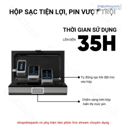 thumbnail Micro không dây Gochek Ultra S24-03 có hộp sạc - 5