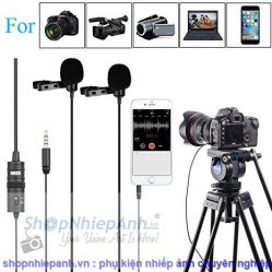 thumbnail Microphone lavalier đôi cài áo Boya BY-M1DM for camera smartphone - 6