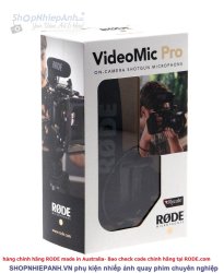 thumbnail Microphone RODE VideoMic PRO Rycote (hàng chính hãng check code) - 4