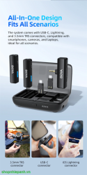 thumbnail Micro thu âm không dây Boya BOYALINK 3in1 dành cho mọi thiết bị - 4