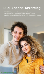 thumbnail Micro thu âm không dây Boya BOYALINK 3in1 dành cho mọi thiết bị - 8