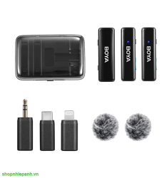 thumbnail Micro thu âm không dây Boya BOYALINK 3in1 dành cho mọi thiết bị