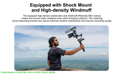 thumbnail Micro thu âm không dây Comica CVM-VM30 2.4G Super Cardioid Condenser Wireless Shotgun Microphone - 12