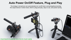 thumbnail Micro thu âm không dây Comica CVM-VM30 2.4G Super Cardioid Condenser Wireless Shotgun Microphone - 7