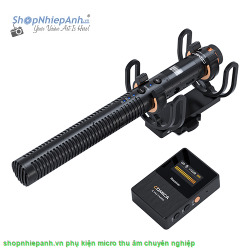 thumbnail Micro thu âm không dây Comica CVM-VM30 2.4G Super Cardioid Condenser Wireless Shotgun Microphone