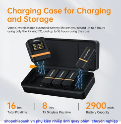 thumbnail Micro thu âm không dây Comica VIMO Q (4 TX 1 RX) màu đen - 9