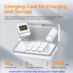 thumbnail Micro thu âm không dây Comica VIMO Q (4 TX 1 RX) màu đen - 5