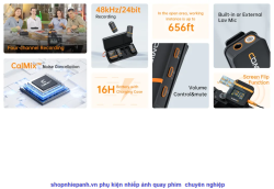 thumbnail Micro thu âm không dây Comica VIMO Q (4 TX 1 RX) màu đen - 4