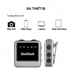 thumbnail Micro thu âm không dây GoChek Ultra Plus B cho máy ảnh và điện thoại - Bộ 2 mic - 2