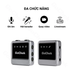 thumbnail Micro thu âm không dây GoChek Ultra Plus B cho máy ảnh và điện thoại - Bộ 2 mic - 4