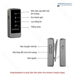 thumbnail Micro thu âm không dây GoChek Ultra S24-01 - Bộ 01 mic không hộp sạc - 0