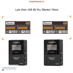 thumbnail Micro thu âm wireless Comica Boom X-D D2 PRO có bộ nhớ trong - 6
