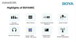 thumbnail Micro Thu Âm Không Dây BOYAMIC có chức năng recorder Dành Cho Điện Thoại, Máy Ảnh - 4
