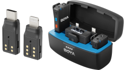 thumbnail Micro Thu Âm Không Dây BOYAMIC có chức năng recorder Dành Cho Điện Thoại, Máy Ảnh - 0