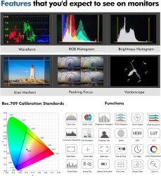 thumbnail Monitor Desview R6II Ultra High Brightness 2800nits touch 4K 60Hz 3D lut(Bestview) - 6