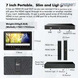 thumbnail Monitor Desview R705 7in touch 4K 30Hz 3D lut(Bestview) - 0