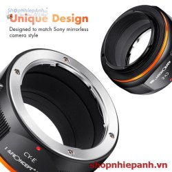 thumbnail Mount K&F Concept CY-E PRO (contax yashica-nex, C/Y-E) - 4