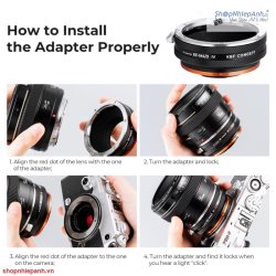 thumbnail Mount K&F Concept EOS-M4/3 IV (canon ef efs-m4/3) - 5