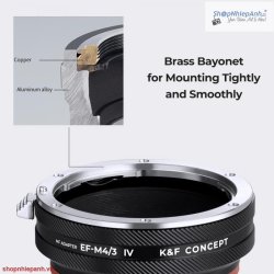 thumbnail Mount K&F Concept EOS-M4/3 IV (canon ef efs-m4/3) - 2