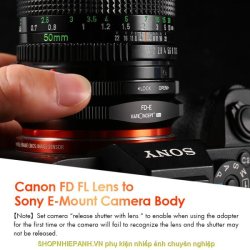thumbnail Mount K&F Concept FD-E PRO (Canon FD-Nex) - 4