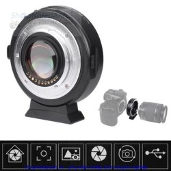 thumbnail Mount Viltrox EF-M2 II for M4/3 Focal reducer speed booster - 2