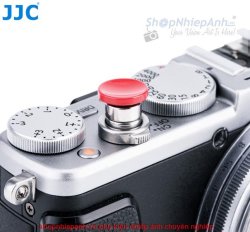 thumbnail Nút dán shutter button Kim Loại JJC có ren (silver) - 1