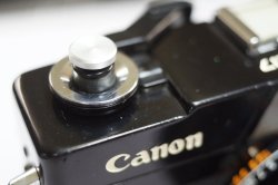 thumbnail Nút trang trí shutter button Fingerprint style metal màu đen - 5