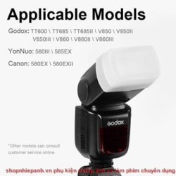 thumbnail Omni bounce JJC FC26A for Godox V860II V860III TT600 TT685 TT685II canon 580exii YN560IV - 3