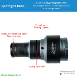 thumbnail Optical snoot tạo hình nghệ thuật YG-80 ngàm bowens 20 hiệu ứng và 5 màu - 1