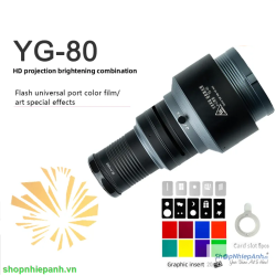 thumbnail Optical snoot tạo hình nghệ thuật YG-80 ngàm bowens 20 hiệu ứng và 5 màu