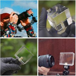 thumbnail Pha lê Photography Crystal Cube with 1/4'' Screw Hole - 2