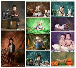 thumbnail Phông loang art hand paint MJ series