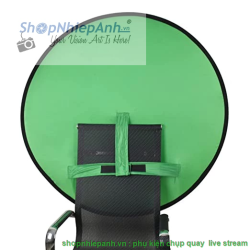 thumbnail Phông xanh lá tách nền 140cm tròn gấp gọn - 1
