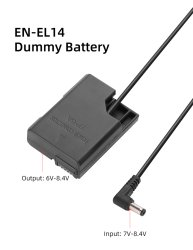thumbnail Pin ảo Dummy Nikon EN-EL14 Kingma nguồn điện 220v - 2