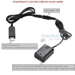 thumbnail Pin ảo FW50 dummy nguồn USB (dùng sạc dự phòng và nguồn trực tiếp) - 3