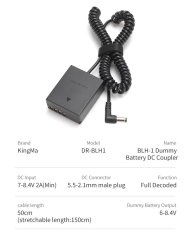 thumbnail Pin ảo Kingma DR-BLH1 for olympus BLH-1 nguồn 220v điện trực tiếp - 0